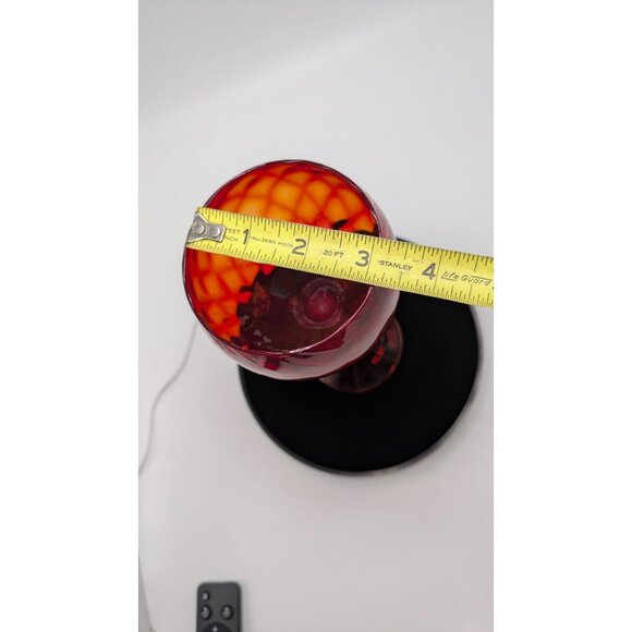 Empoli Italy 8.50 Inch Red Wine Goblet 14 fl oz Glass Vintage Dining Decor - Picture 3 of 11